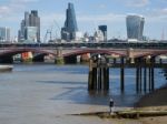 View Of The River Thames And The Skyline Of London Stock Photo