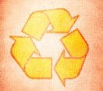 Recycle Symbol On Old Textures Stock Photo