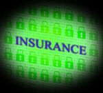 Insurance Online Represents World Wide Web And Searching Stock Photo
