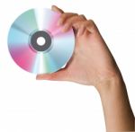 Hand With Cd Stock Photo