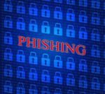 Hacked Phishing Means Threat Theft And Crack Stock Photo