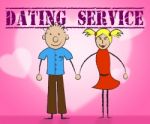 Dating Service Means Web Site And Business Stock Photo