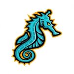 Seahorse Mascot Stock Photo