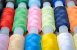 Multicolored Threads For Embroidery Stock Photo