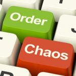 Order Or Chaos Keys Stock Photo