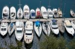 An Assortment Of Boats And Yachts In A Marina At Monte Carlo Stock Photo