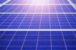The Surface Of The Solar Panels Stock Photo