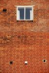 Brick Wall Window Stock Photo