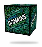 Domains Word Indicates Dominions Empire And Words Stock Photo
