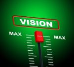 Max Vision Shows Upper Limit And Ceiling Stock Photo