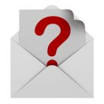 Question Mark In Envelope Stock Photo