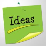 Ideas Note Means Creative Messages And Conception Stock Photo