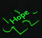 Hope Puzzle Shows Wishes And Hopes Stock Photo