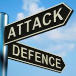 Attack Or Defence Directions Stock Photo
