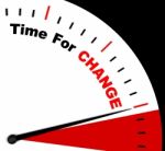Time For Change Representing Different Strategy Or Varying Stock Photo