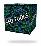 Seo Tools Showing Optimization Internet And Apparatus Stock Photo