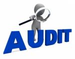 Audit Character Means Validation Auditor Or Scrutiny
 Stock Photo