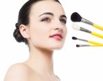 Set Of Brushes For A Better Make-over Stock Photo
