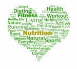 Nutrition Heart Shows Healthy Food Nutrients And Nutritional Stock Photo