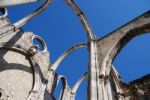 Carmo Church Ruins In Lisbon, Portugal Stock Photo