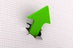 Growth Green Arrow Stock Photo