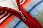 Knit Sweater Zipper Stock Photo