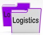 Logistics Files Indicates Concept Business And Administration Stock Photo