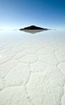 Salt Lake - Salar De Uyuni In Bolivia Stock Photo