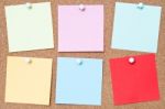 Colourful Adhesive Notes Stock Photo