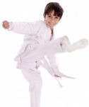 Karate Boy Stock Photo