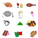 Junk Food Icon Stock Photo