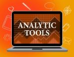 Analytic Tools Represents Web Site And Application Stock Photo