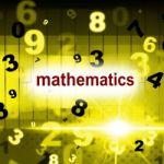 Mathematics Counting Shows One Two Three And Maths Stock Photo