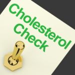 Cholesterol Check Switch Stock Photo