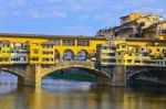 Bridge Ponte Vecchio In Florence Stock Photo