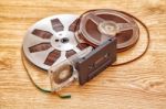 Cassettes  Tape And Reel Stock Photo