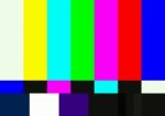 Television Color Test Pattern Stock Photo