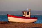 Fishing Boat At Dungeness Stock Photo