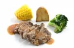 Beef Steak With Vegetables Stock Photo