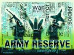 Army Reserve Means Armed Force And Booked Stock Photo