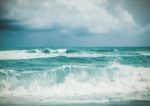 Strong Wave In The Sea Stock Photo