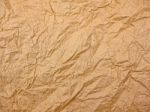 Brown Crumpled Paper Stock Photo