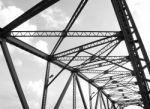Black And Whitel Structure Of Bridge Stock Photo
