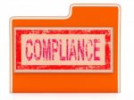 Compliance File Means Agree To And Guidelines Stock Photo