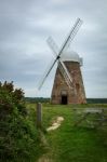 View Of Halnaker Windmill Stock Photo