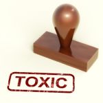 toxic rubber Stamp Stock Photo