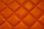 Orange Leather Stock Photo