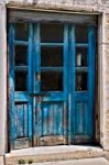 Close-up Of Some Old Doors In Omodhos Cyprus Stock Photo