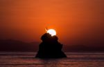Sunrise Above The Mediterranean Sea Stock Photo