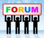 Forum Forums Means Social Media And Network Stock Photo